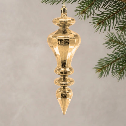 Mercury Finish Plastic Finial - 7.5" - Light Gold