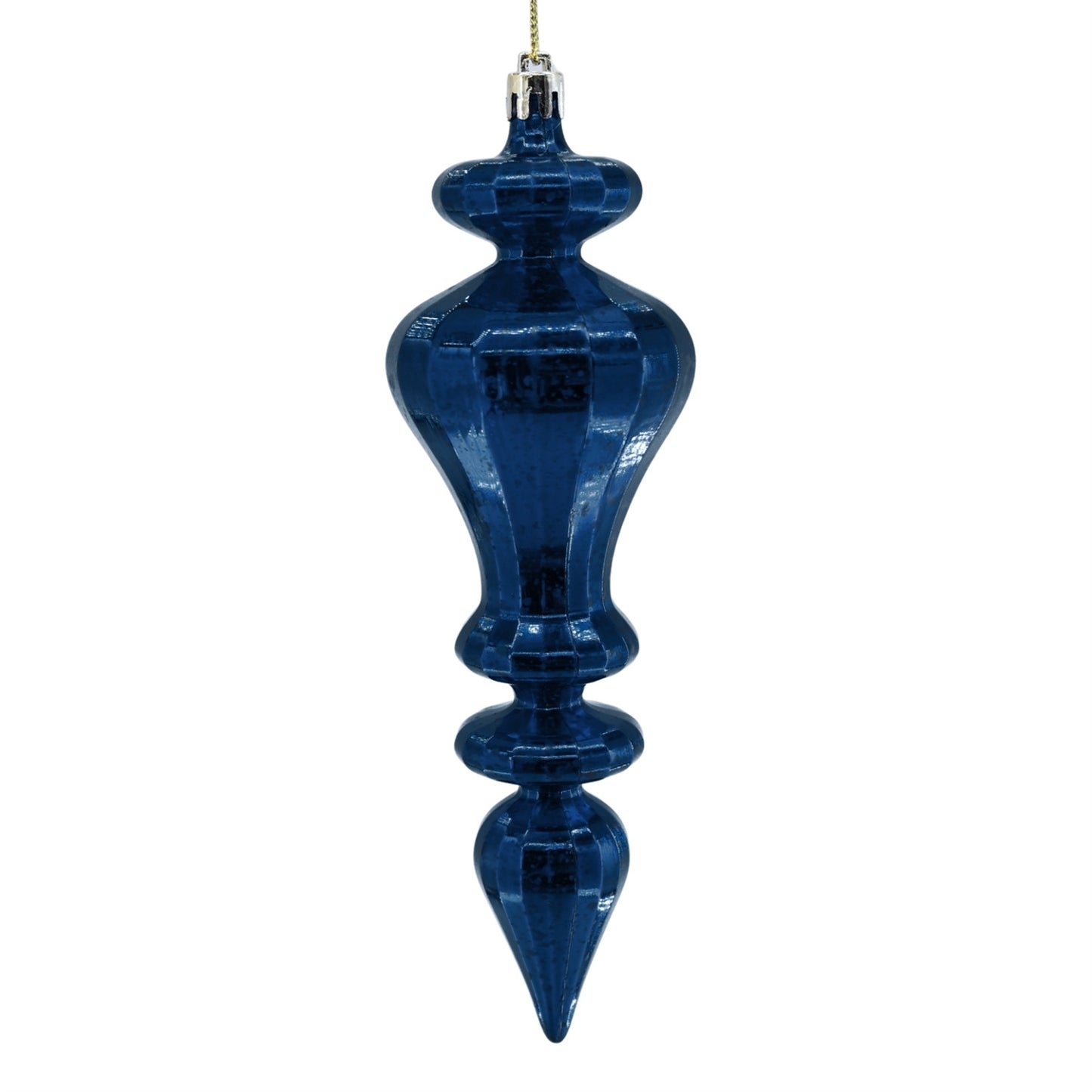 Mercury Finish Plastic Finial - 7.5" - Navy Blue