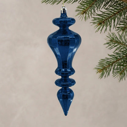 Mercury Finish Plastic Finial - 7.5" - Navy Blue