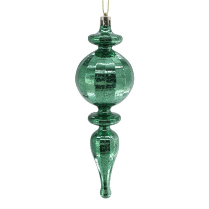 Mercury Finish Rounded Plastic Finial 7.5" - Basil