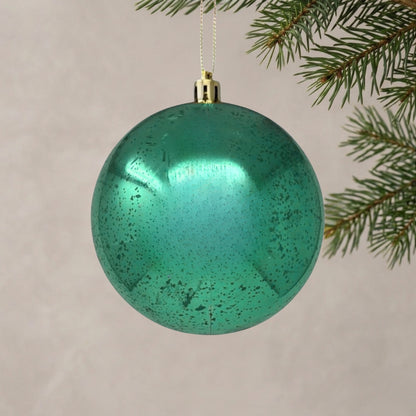 Mercury Finish Plastic Ball Ornament 4" - Basil
