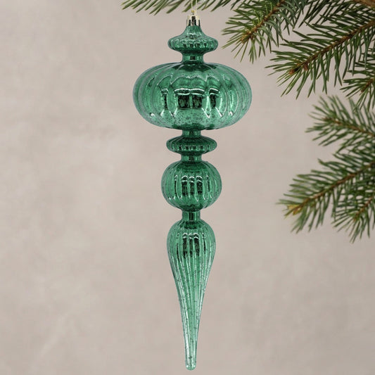 Mercury Finish Grand Plastic Finial 12" - Basil | ZT