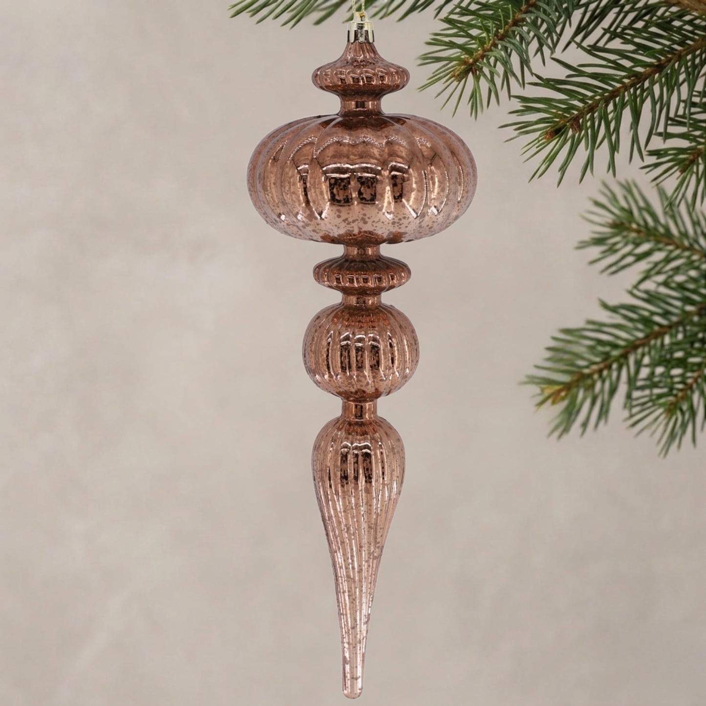 Mercury Finish Grand Plastic Finial 12" - Bronze