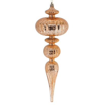 Mercury Finish Grand Plastic Finial 12" - Light Copper