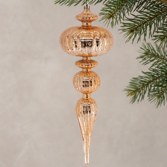 Mercury Finish Grand Plastic Finial 12" - Light Copper | ZT