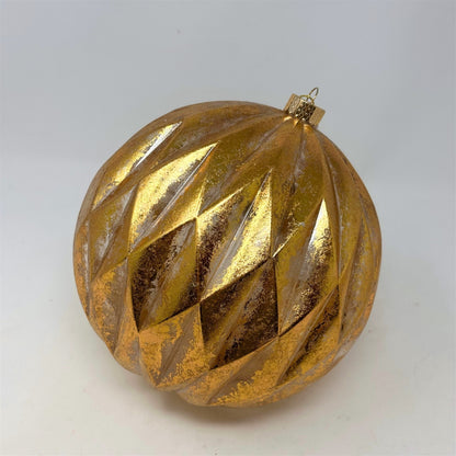 Antiqued Gold Diamond Ball 8" | YK