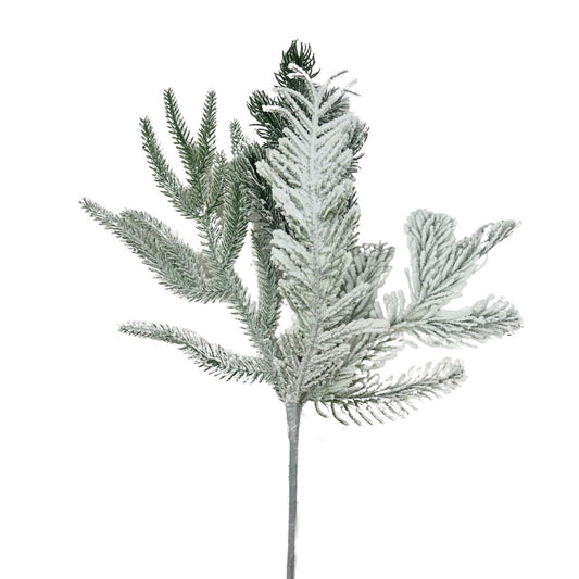 Flocked Mixed Pine Pick 18” | KS