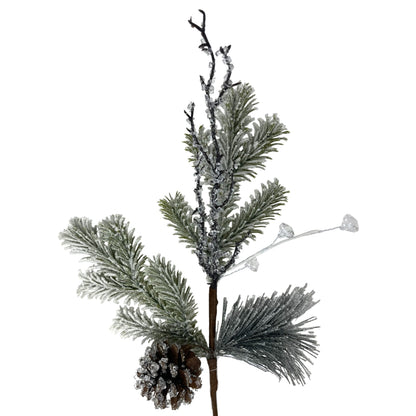 Snowed Pine Crystal Pick 16" | KS