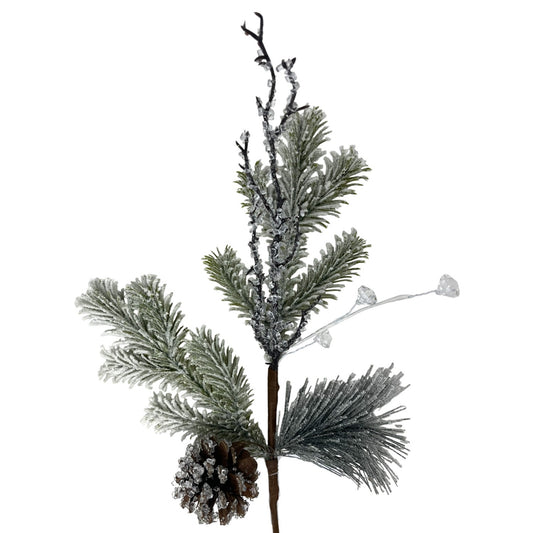 Snowed Pine Crystal Pick 16" | KS