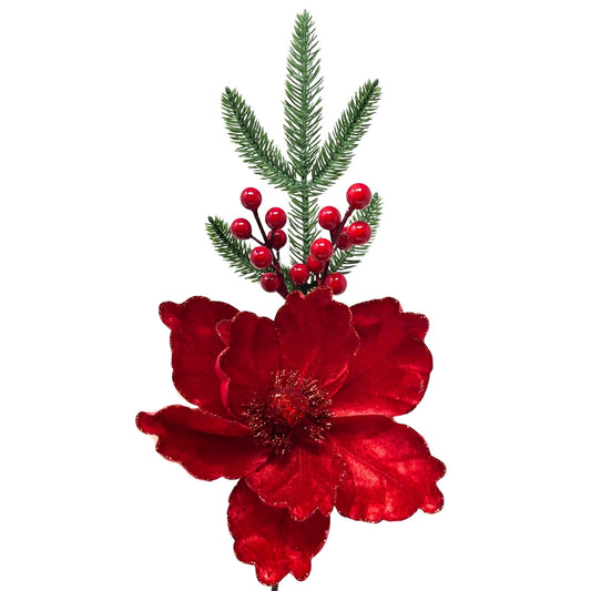 Velvet Magnolia/Berry Pick 18" - Red | DB
