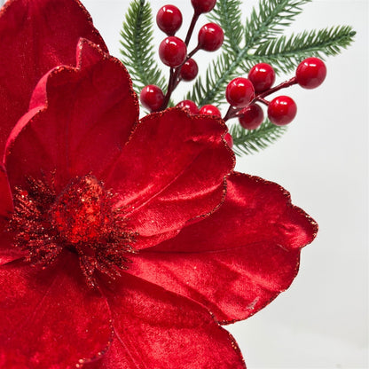 Velvet Magnolia/Berry Pick 18" - Red | DB