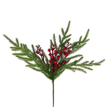 Fresh Touch Pine w/ Berry Pick 14" | DB