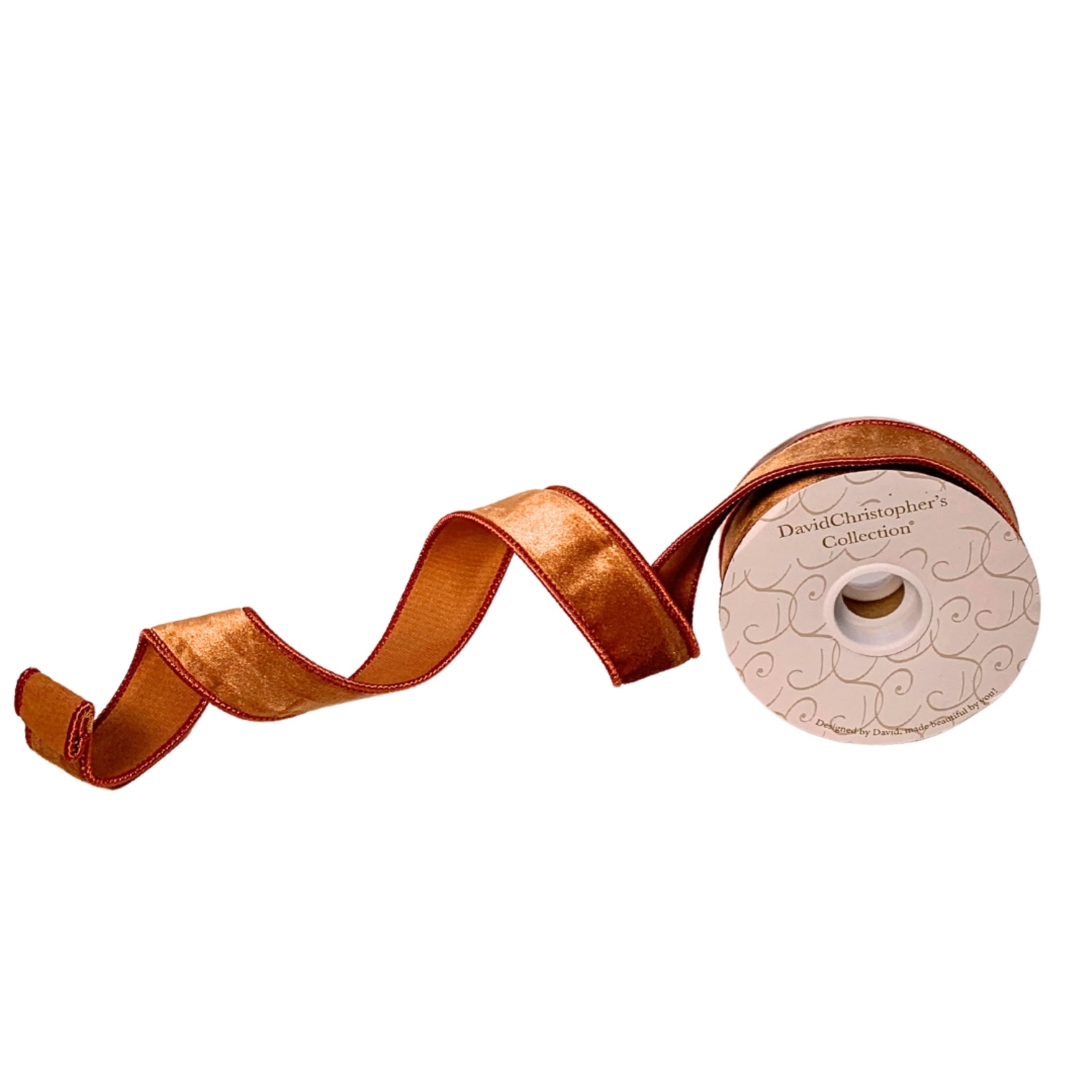 Copper Velvet Ribbon 1.5