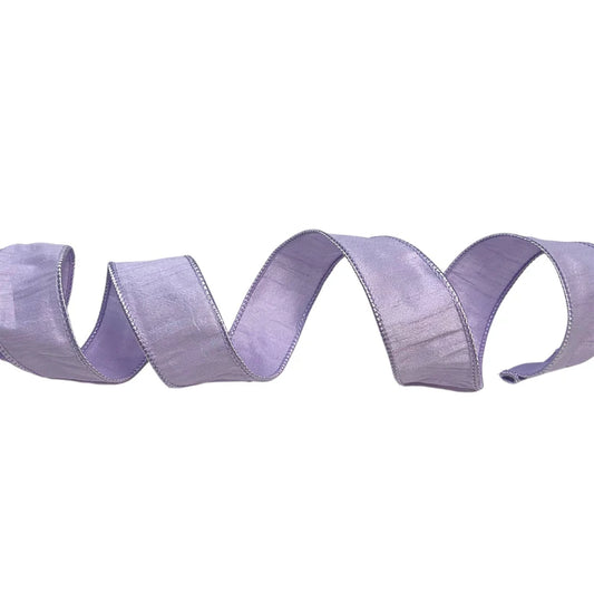 5 Yards--Faux Dupioni 1.5'' X 10 YD Lavender Ribbon