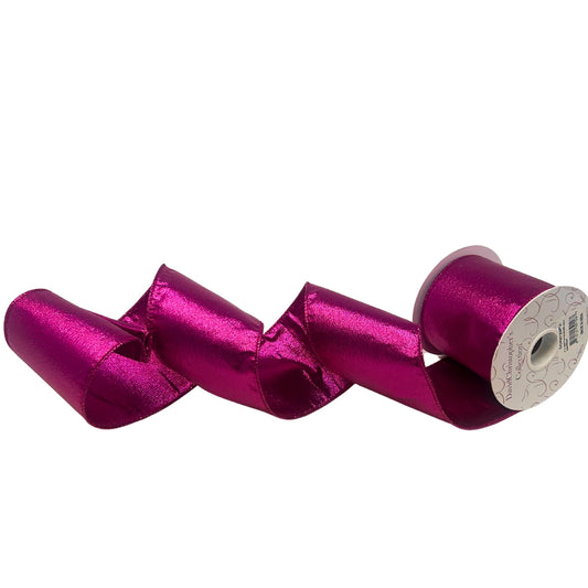 Fuchsia Metallic Ribbon 4” x 10yd | IR