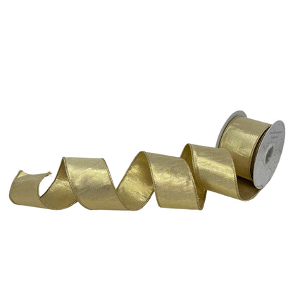 Brilliant Metallic Gold Ribbon Double Sided 2.5" x 10yd | IR