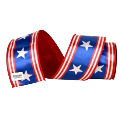 2.5” X10Yd Digital Print On Satin With Red Dupion Back | IR