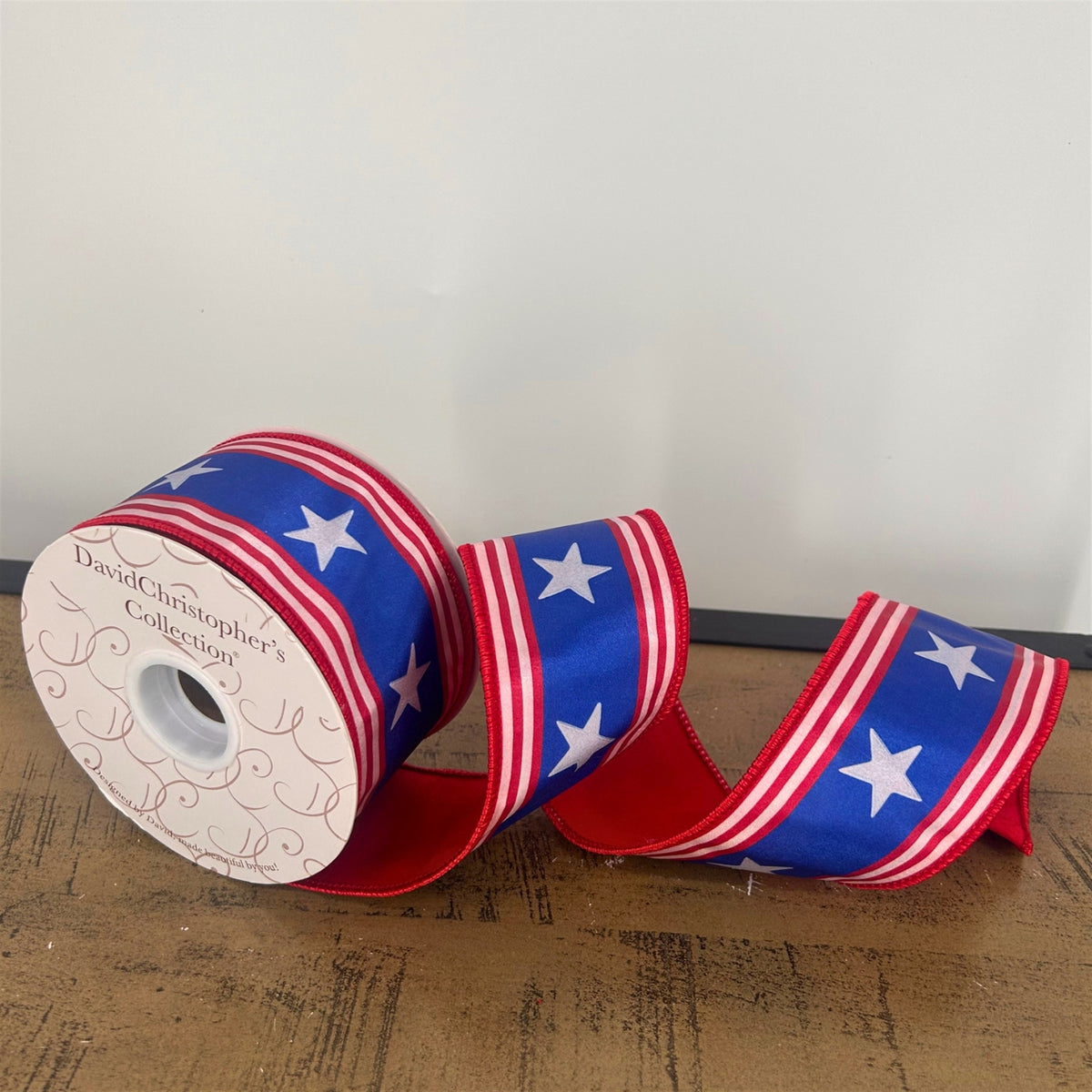 2.5” X10Yd Digital Print On Satin With Red Dupion Back | IR