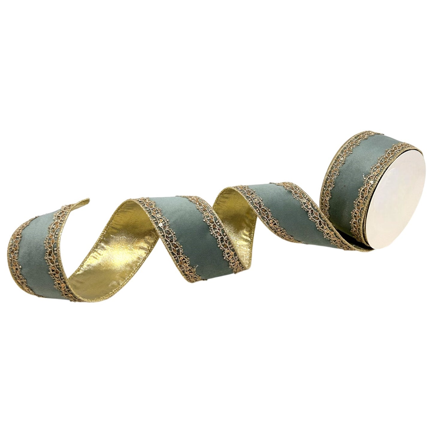 Elegant Edge Velvet Ribbon 2.5" x 10yds - Aqua | CRR