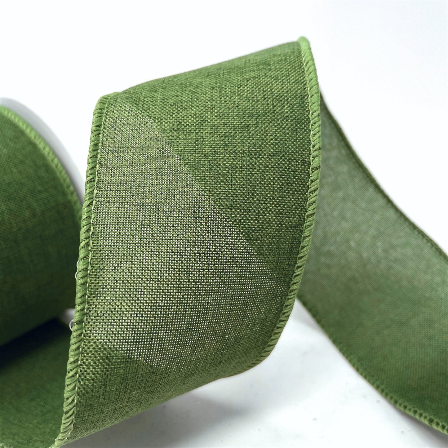 Faux Linen Ribbon 2.5" x 10yd - Light Green | CRR