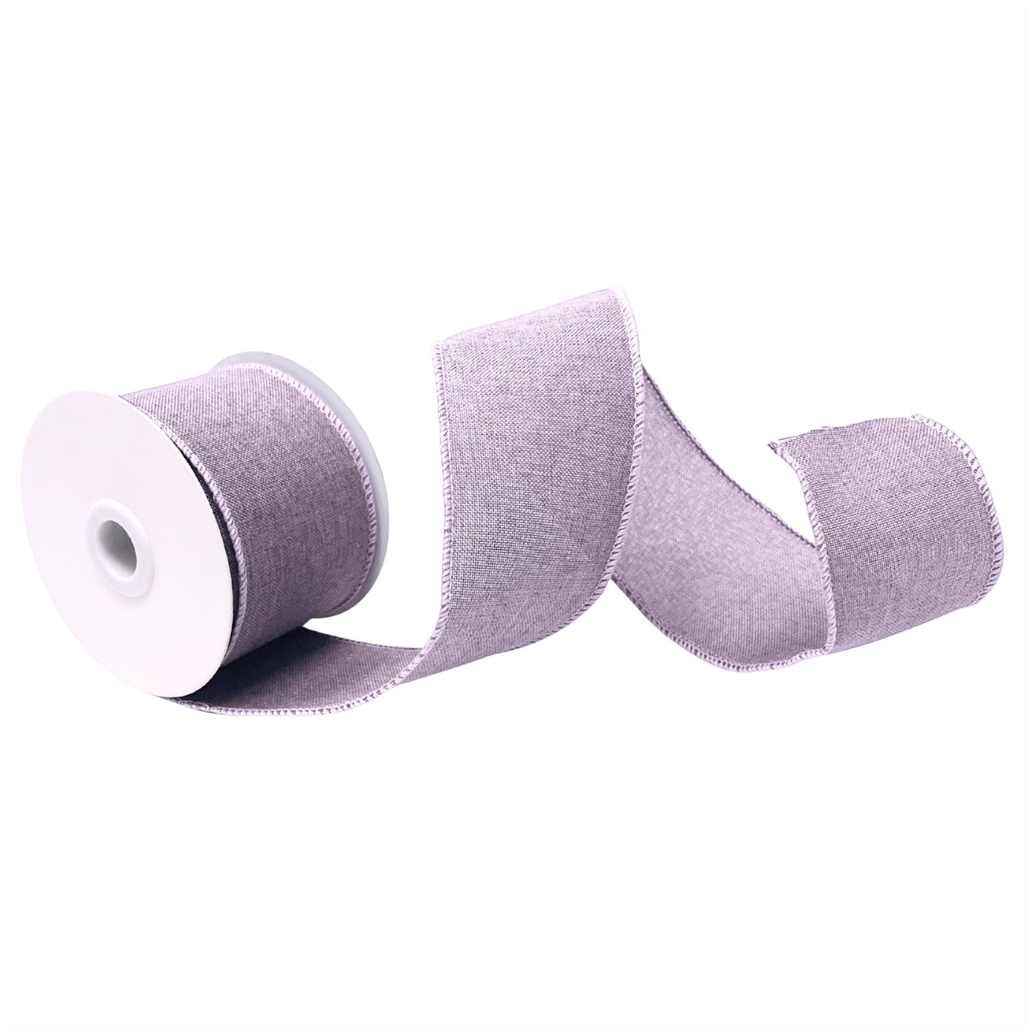 Faux Linen Ribbon 2.5" x 10yd - Lavender | CRR