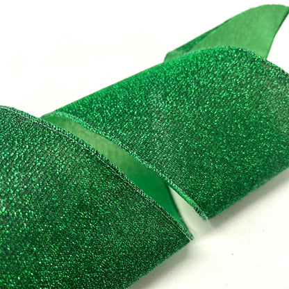 Green Shimmering Ribbon 4" x10yd | CRR