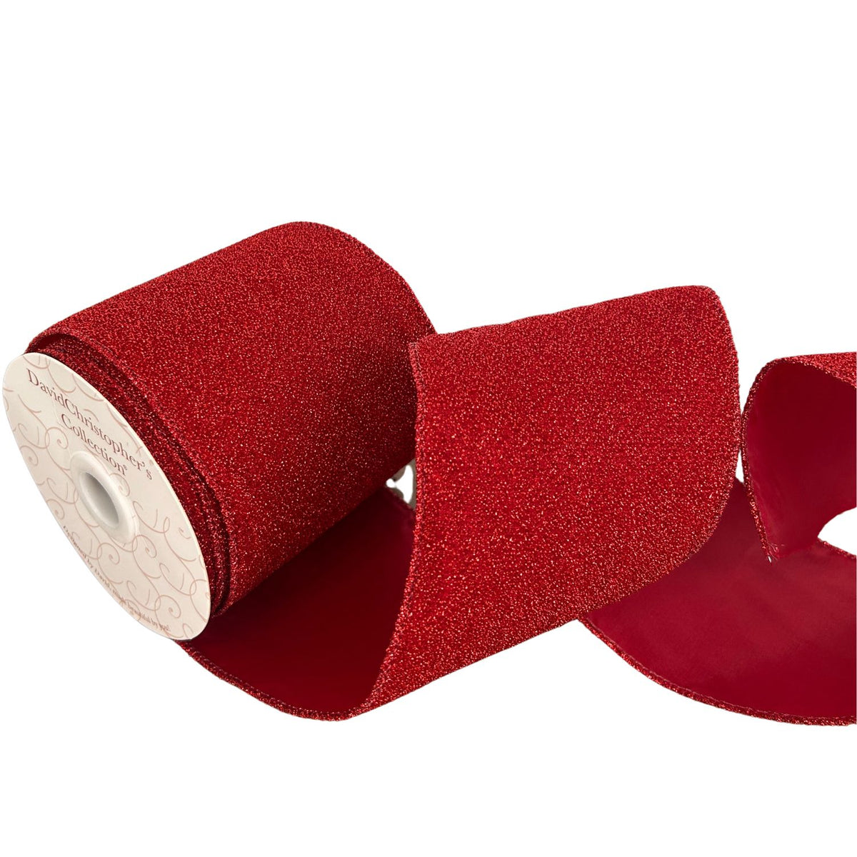 Red Shimmering Ribbon 4" x10yd | CRR