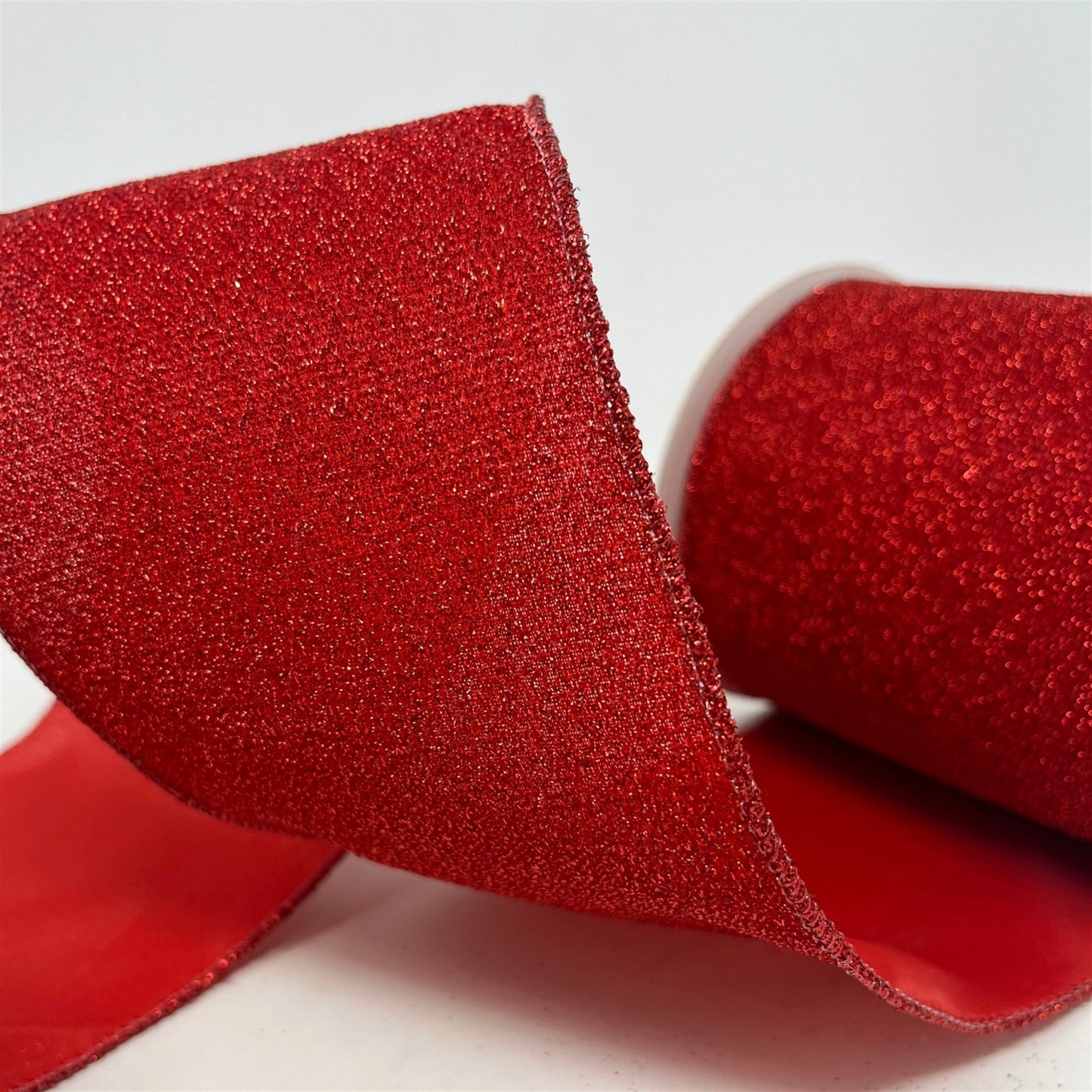 Red Shimmering Ribbon 4" x10yd | CRR