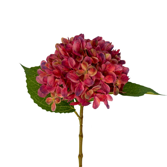 Full Garden Hydrangea Stem 21" - Pink/Plum | GTE
