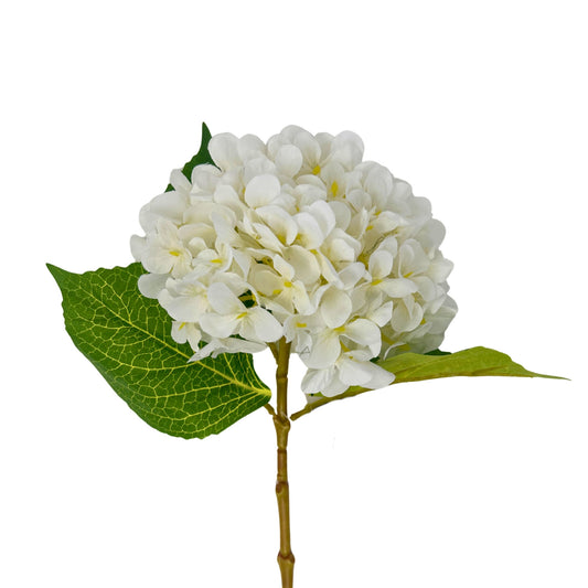 Full Garden Hydrangea Stem - White 21" | GTE