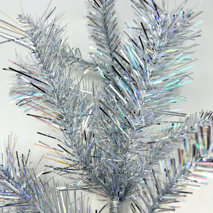 24” SILVER TINSEL SPRAY WITH 15 TIPS| HT