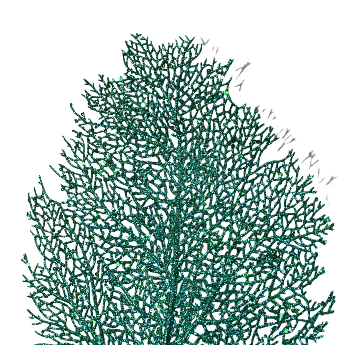 Wild Glitter Mini Leaf Spray 35" - Peacock  | KS