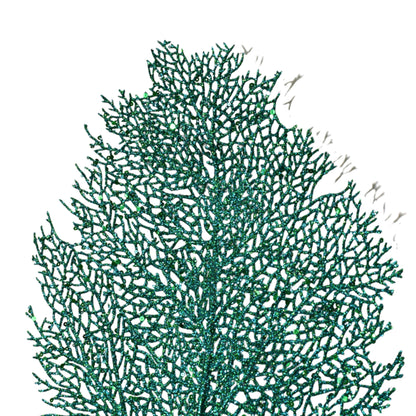 Wild Glitter Mini Leaf Spray 35" - Peacock  | KS