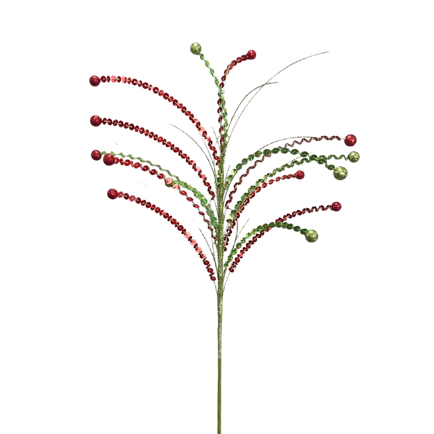 Sophisticated Sequin Ball Spray - Red/Apple Green | KS