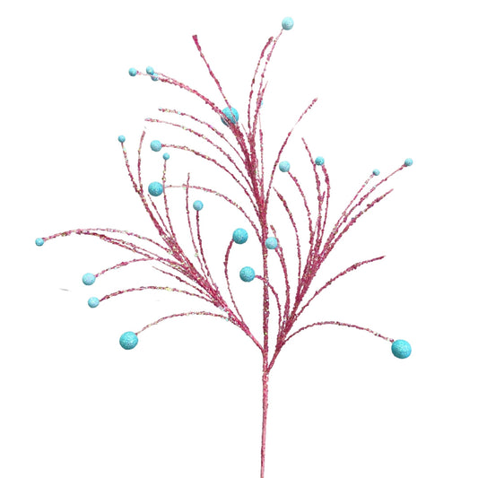 Wildly Perfect Twig Ball Spray 35" - Pink/Blue | KS