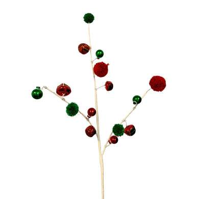 Jingle My Bells Spray 31” Red/White/Green | KS
