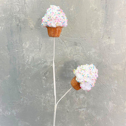 Fresh Baked Cupcake Spray x 2 25" - White | KS
