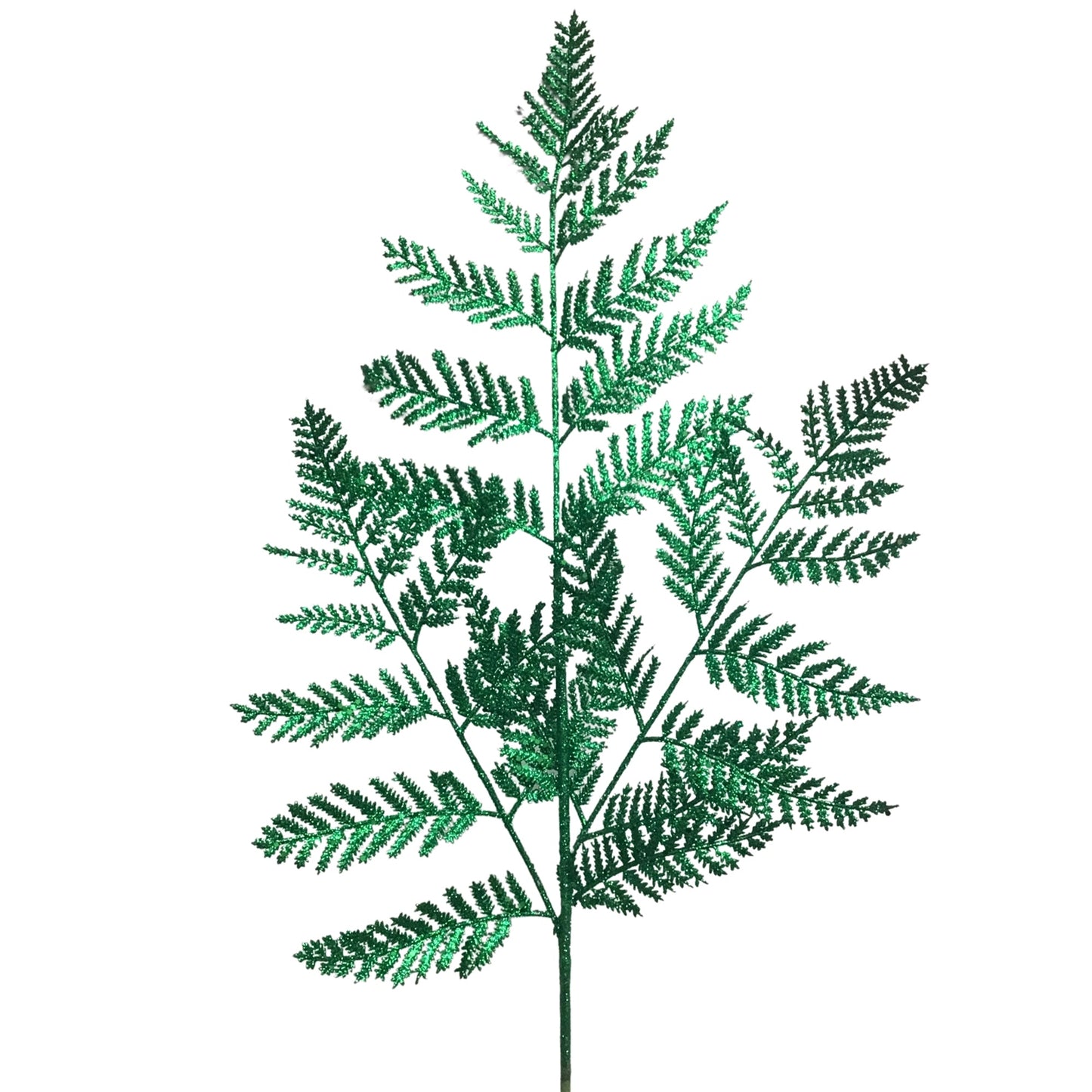 Glitter Forest Fern Spray 34" - Dark Green | KS