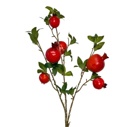 Lovely Fields Pomegranate Branch - Red/Orange 35” | YS