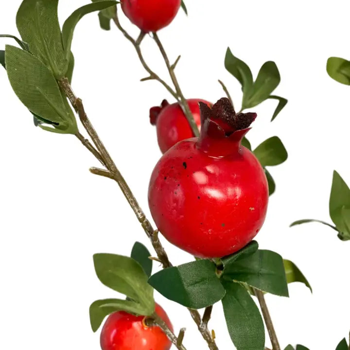 Lovely Fields Pomegranate Branch - Red/Orange 35” | YS