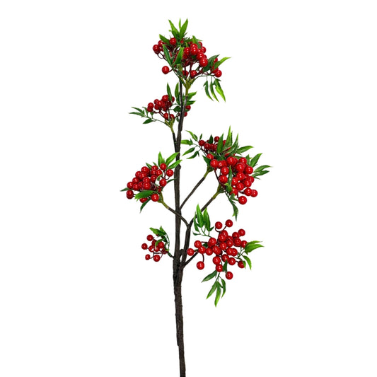 Bold Berry Cluster Branch - Red 36” | YANTI