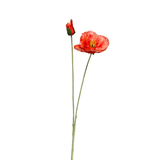 Giant Field Poppy Spray - Red - 42” | YANTI