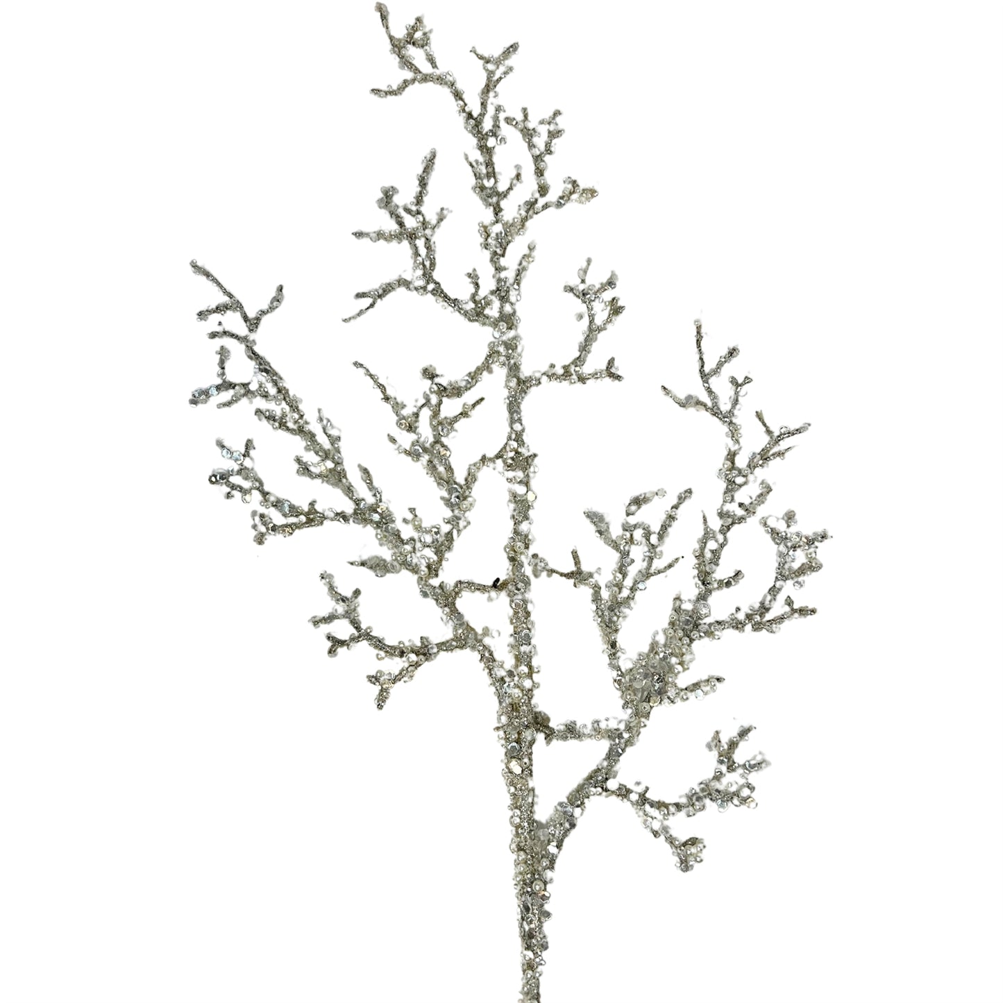 Sequin Pearl Twigs Branch - Champagne 32” |KS