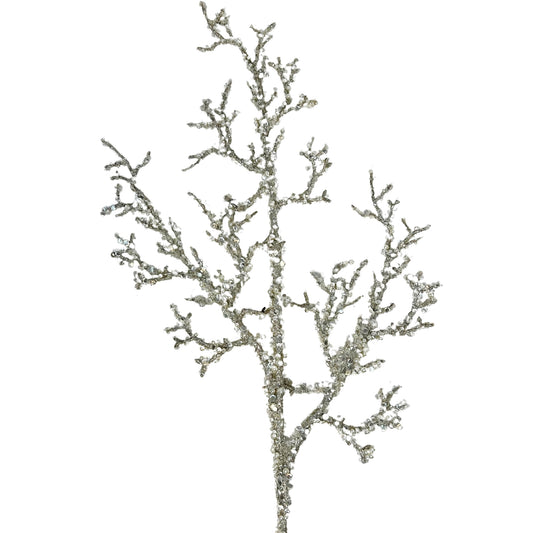 Sequin Pearl Twigs Branch - Champagne 32” |KS