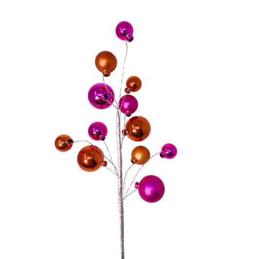 Elegant Ball Pick - Hot Pink/Orange 16" | KS