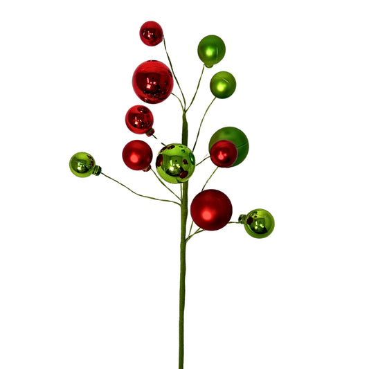 Elegant Ball Pick - Red/Apple Green 16" | KS