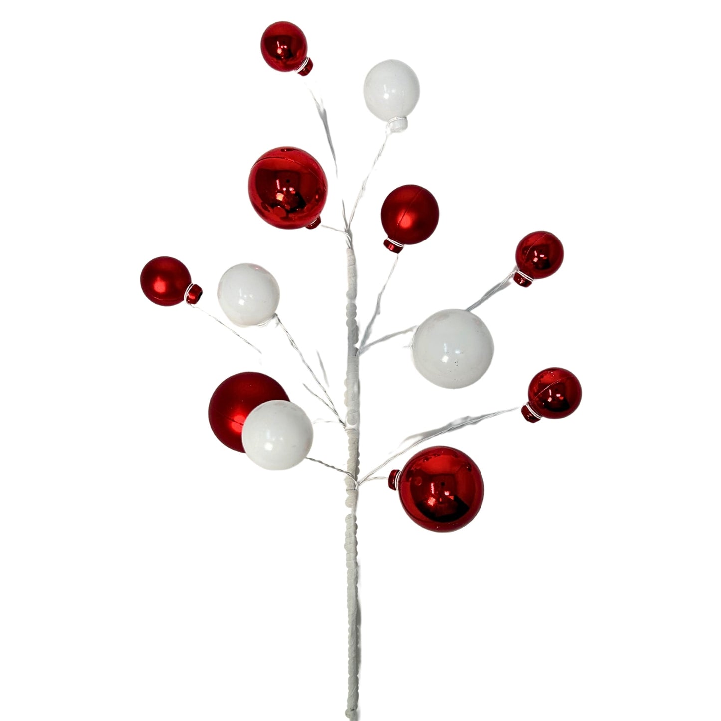 Elegant Ball Pick - Red/White 16" | KS