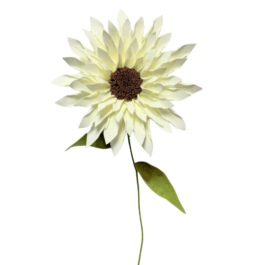 Giant EVA Sunflower 20" Dia / 44" Tall - Cream |KS