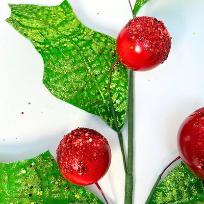 Holly Jolly Holly Berry Spray 34" | KS