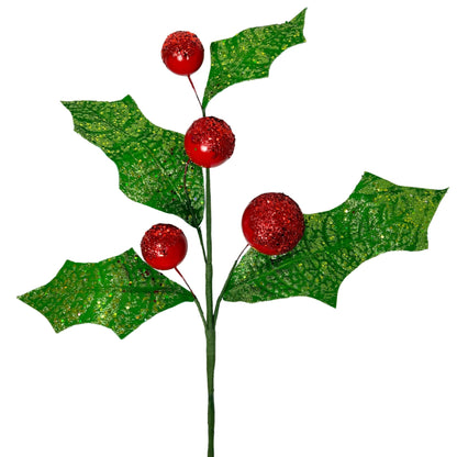 Holly Jolly Holly Berry Spray 34" | KS